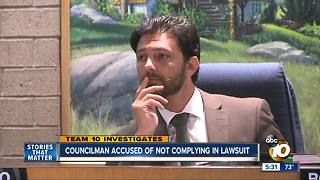 Councilman accused of not complying in lawsuit