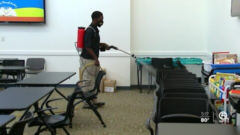 Literacy Coalition of Palm Beach County receives free cleaning courtesy of Stanley Steemer