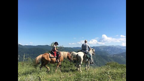 Horse riding in Galicnik, Macedonia