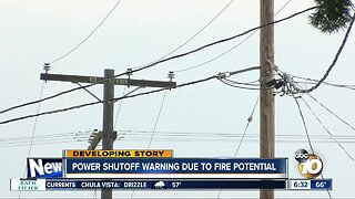 Possible SDG&E power shutoff looms as fire danger escalates