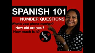 Spanish 101 - Learn How to Ask and Answer Questions Using Numbers in Spanish - Spanish With Profe