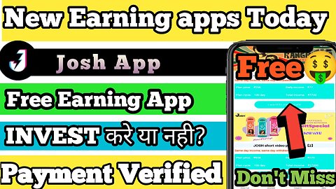 Josh App se paise kaise kamayai | Josh Earning App Today | Josh Payment proof App #earning #earn
