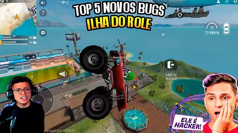 TOP 5 NOVOS BUGS DO FREE FIRE NO MODO TREINAMENTO | BUGS NA ILHA DO ROLÉ 2023