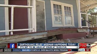 Earthquake relief webinar happening today