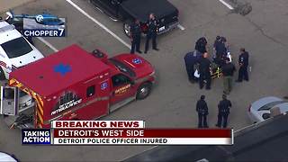 1 Detroit Police officer injured during foot pursuit