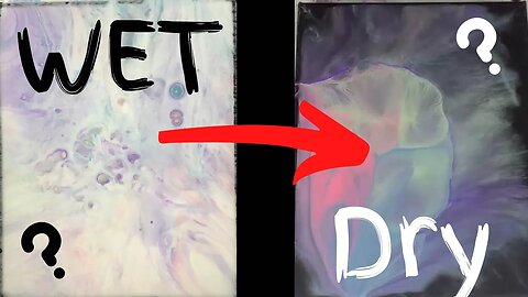 Paint pour WET vs. DRY - Galaxy Pour gone wrong . . . or did it?