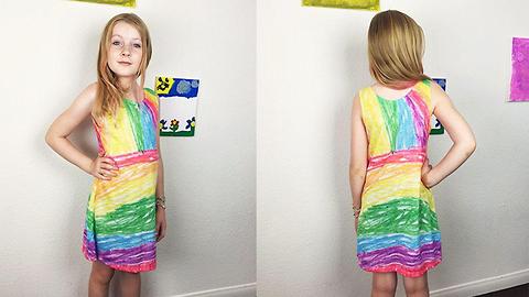 Daughter&#039;s Drawings Come To Life On Dresses