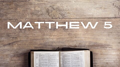 Matthew 5: Sunday School