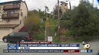 Residents concerned as some ignore closure of 'secret stairs'