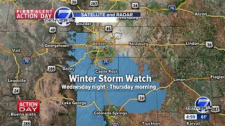Winter weather watches posted for parts of Colo. Front Range ahead of Wednesday-Thursday snowstorm
