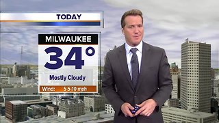 Mostly cloudy and warmer Friday
