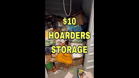 PAID $10 for HOARDERS storage #shorts #reels #fyp #storageauctionpirate