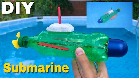 how to use plastic bottles to make submarines at home DIY