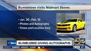 'Bumblebee' to visit Walmart stores in AZ