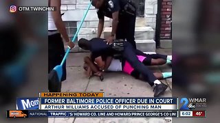 Former Baltimore officer accused of punching man due in court