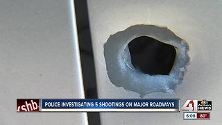 KCPD investigates series of roadway shootings