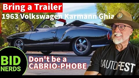 Will the Cabrio-Phobes Bash this 1963 Volkswagen Karmann Ghia Convertible on Bring a Trailer?