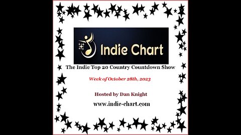 Indie Top 20 Country Countdown Show for October 28th, 2023