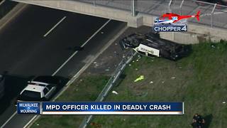 Driver in custody in fallen officer case