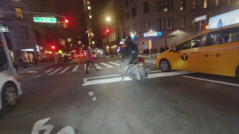 A random ride around NYC on a weeknight with low quality commentary