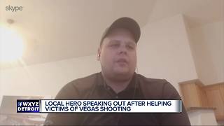 Local hero speaking out after helping victims of Vegas shooting