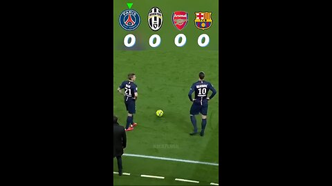 PSG VS Juventus VS Arsenal VS Barcelona Tikitaka (short video)