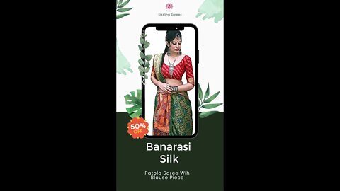 Don't Miss it! Banarasi Patola Silk Sarees at wholesale price - 50% off! #shorts #saree