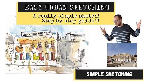 Easy Urban Sketching Tutorial for Beginners