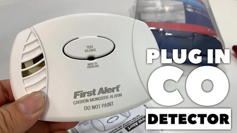 First Alert CO605 Plug-In Carbon Monoxide Detector with Battery Backup Unboxing
