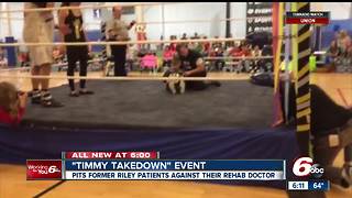 Children with special needs wrestle their rehab doctors