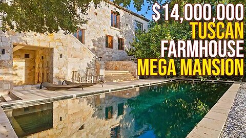 Inside $14,000,000 Tuscan Farmhouse Mega Mansion in Florida