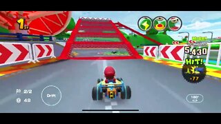 Mario Kart Tour - GCN Yoshi Circuit R/T Gameplay