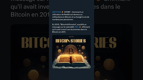 #BITCOINSTORY - Comment un utilisateur de Reddit est devenu un milliardaire en Bitcoin