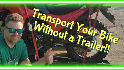 Motorcycle Hitch Carrier Assembly & Review - Carries my Hawk 250 Dirt Bike on my Jeep Wrangler!