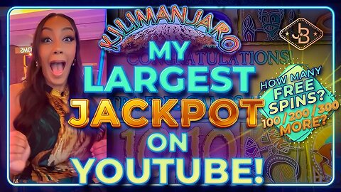 My Largest Jackpot EVER on Youtube! Playing Kilimanjaro Slots.. AMAZING!