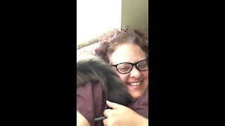 Cat Clearly Enjoys Slapping Owner In The Face With His Tail