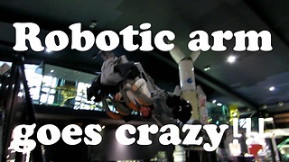 Robotic arm goes crazy