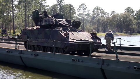 Multi-Role Bridge Company Conduct Wet Gap Crossing