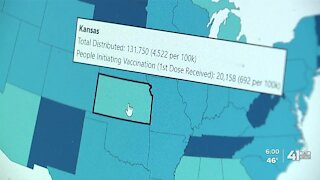 Kansas attributes low vaccination rate to slow provider reporting