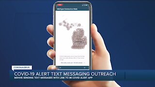 COVID-19 alert text messaging outreach
