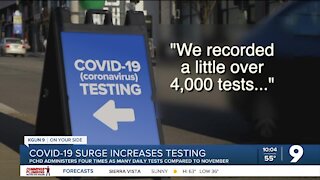 Daily COVID tests up four times since November in Pima County