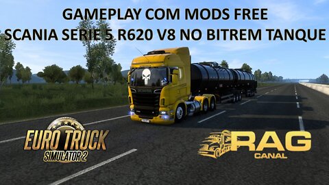 Gameplay com Mods Free: Scania Serie 5 no Bitrem Tanque