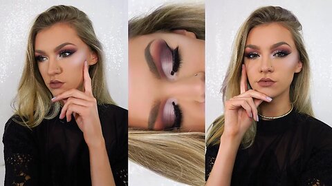 PURPLE HALF CUT CREASE | All Matte Glam Tutorial