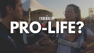 Pro-Life Demonstrators Explain Their Beliefs