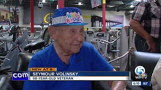 Workout buddies throw party to 98-year-old