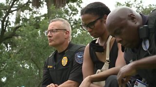 Police, protesters unite in Vero Beach