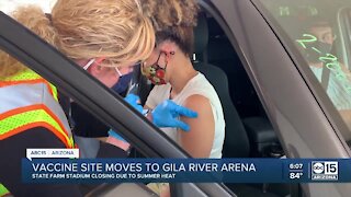 Vaccine site moves to Gila River Arena