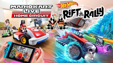 Mario Kart Live VS Hot Wheels Rift Rally!