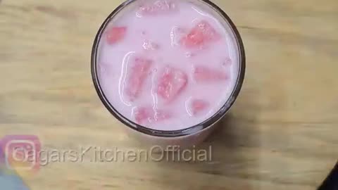 Watermelon milkshake awesome and tasty👌🤤