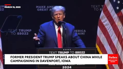 NEW- Trump Details Harsh Policies To Hammer China At iowa